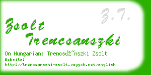 zsolt trencsanszki business card